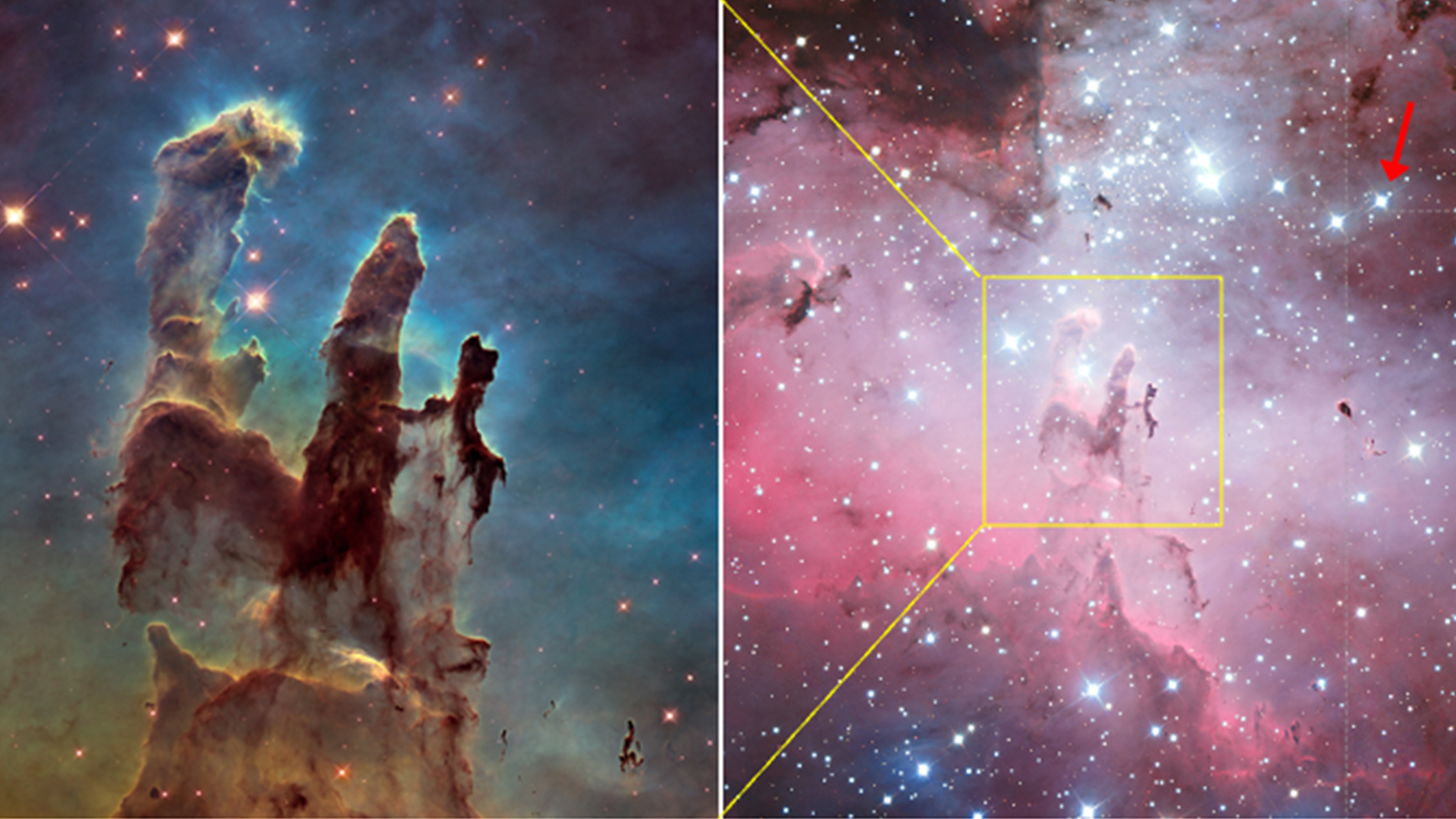 Astronomy undergrads discover binary star system near iconic Pillars of Creation